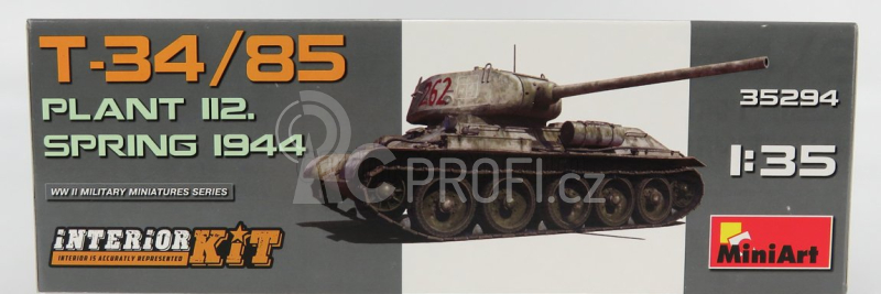 Miniart Kampfpanzer T-34/85 Military Tank Spring 1944 1:35 /