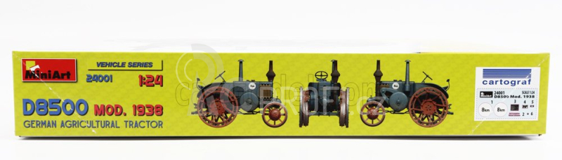 Miniart Lanz Bulldog D8500 German Agricultural Tractor 1949 1:24 /