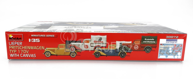 Miniart Mercedes benz Type 170v Liefer Pritschenwagen Semperit With Canvas 1935 1:35 /