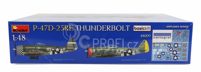 Miniart Republic aviation P-47d 25re Military Airplane 1942 1:48 /