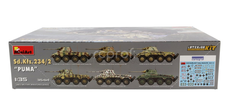 Miniart Tank Interior Kit Sd.kfz. 234/2 Puma Tank Military 1945 1:35 /