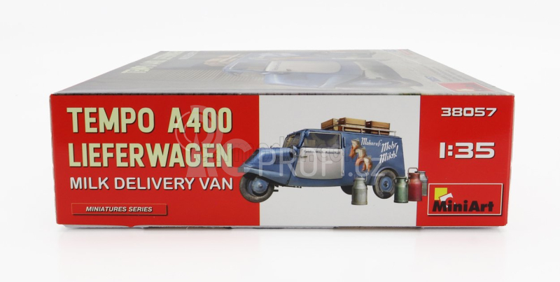 Miniart Tempo A400 Lieferwagen 3-wheels Milk Delivery Van 1962 1:35 /