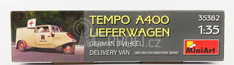 Miniart Tempo A400 Van Lieferwagen 3-wheels Ambulance Military 1962 1:35 /