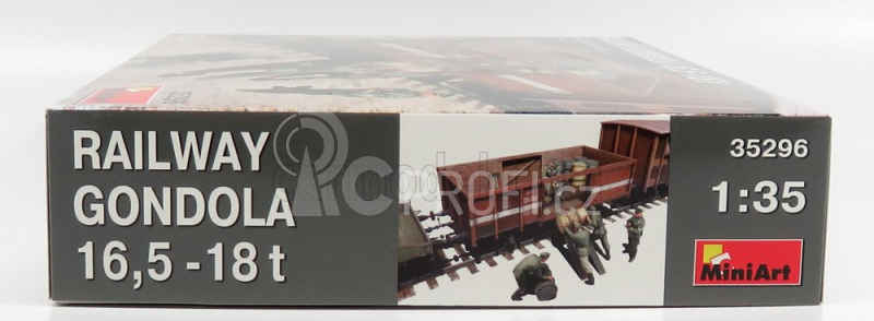 Miniart Trailer Carrozza Ferroviaria Railway Military Gondola 1:35 /