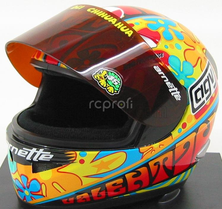 Minichamps AGV Casco Helmet Gp Valencia 2003 World Champion Moto Gp 2003 Valentino Rossi 1:2 Různé