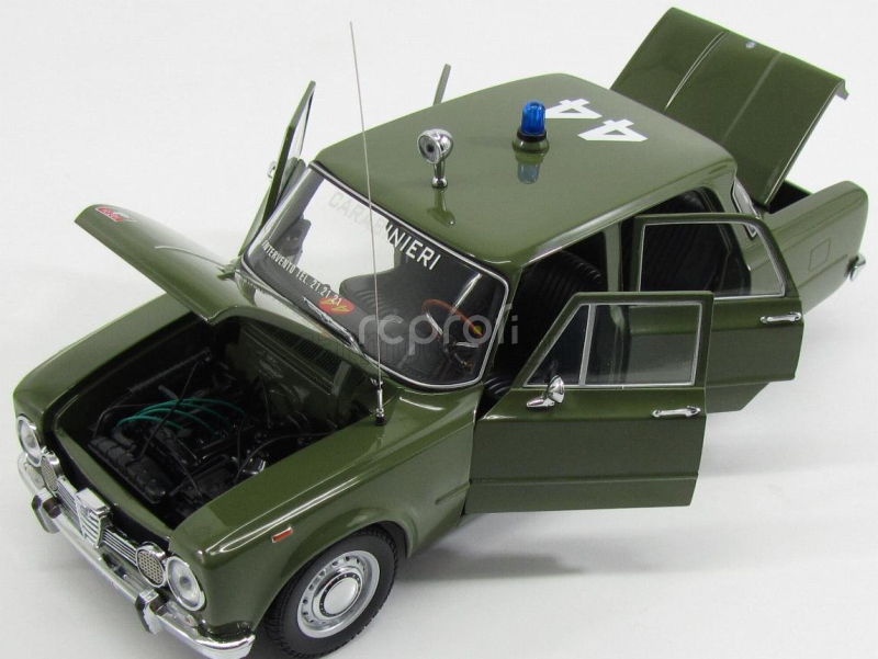 Minichamps Alfa romeo Exclusive For Italy - Giulia Super 1.6 Carabinieri (police) 1970 1:18 Zelená