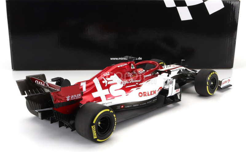 Minichamps Alfa romeo F1  C39 Team Racing Orlen N 7 Austrian Gp 2020 Kimi Raikkonen 1:18 Bílá Červená Met
