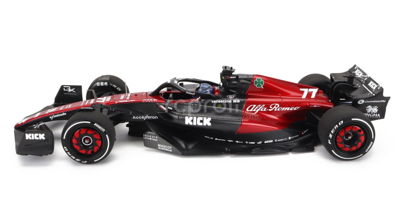 Minichamps Alfa romeo F1  C43 Team Stake N 77 Australian Gp 2023 Valtteri Bottas 1:18 Černá Červená