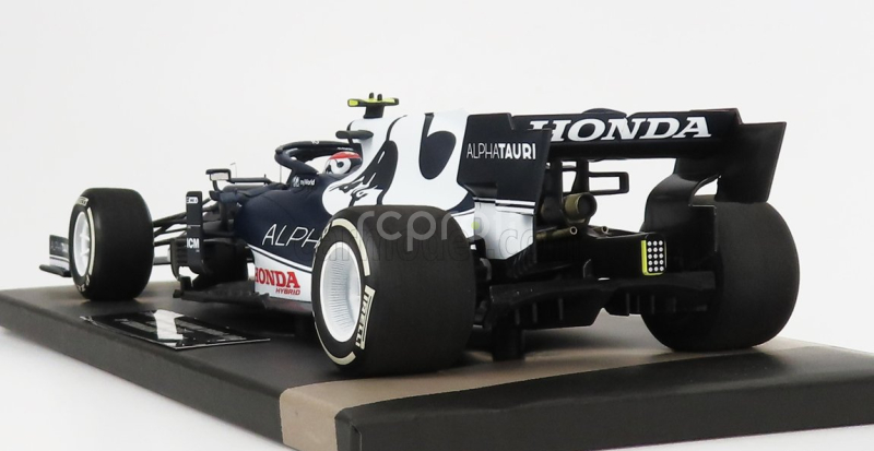 Minichamps Alpha tauri F1  At02 Honda Ra620h Team Alpha Tauri N 10 3rd Azerbaijan Gp 2021 Pierre Gasly 1:18 Bílá Modrá