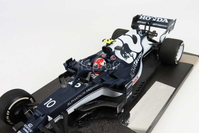 Minichamps Alpha tauri F1  At02 Honda Ra620h Team Alpha Tauri N 10 3rd Azerbaijan Gp 2021 Pierre Gasly 1:18 Bílá Modrá