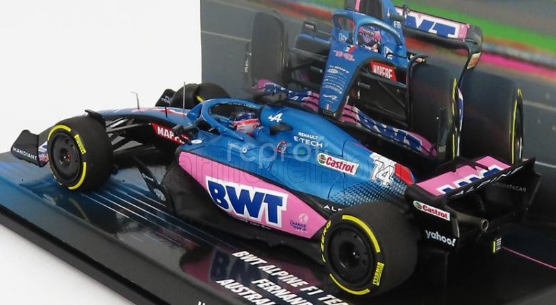 Minichamps Alpine F1 A522 Team Alpine Bwt N 14 Australian Gp 2022 Fernando Alonso 1:43 Modrá Růžová
