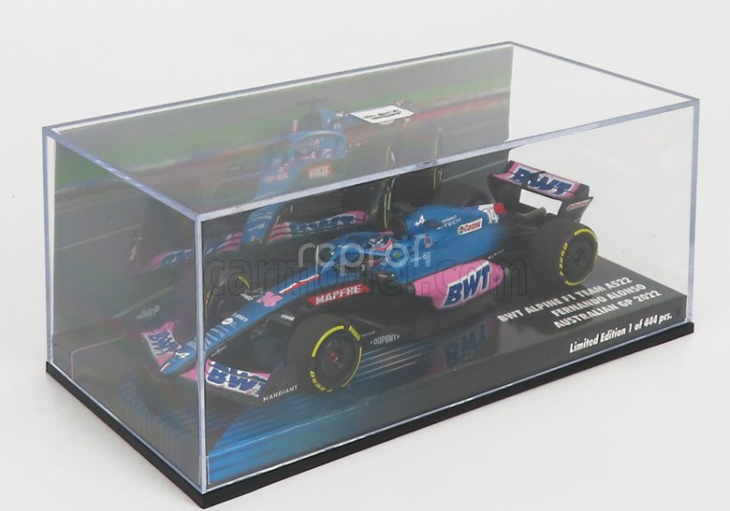 Minichamps Alpine F1 A522 Team Alpine Bwt N 14 Australian Gp 2022 Fernando Alonso 1:43 Modrá Růžová