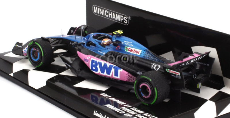 Minichamps Alpine F1  A523 Team Bwt Alpine N 10 Monaco Gp 2023 Pierre Gasly 1:43 Modrá Růžová