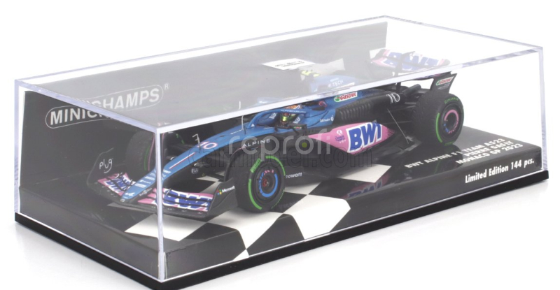 Minichamps Alpine F1  A523 Team Bwt Alpine N 10 Monaco Gp 2023 Pierre Gasly 1:43 Modrá Růžová