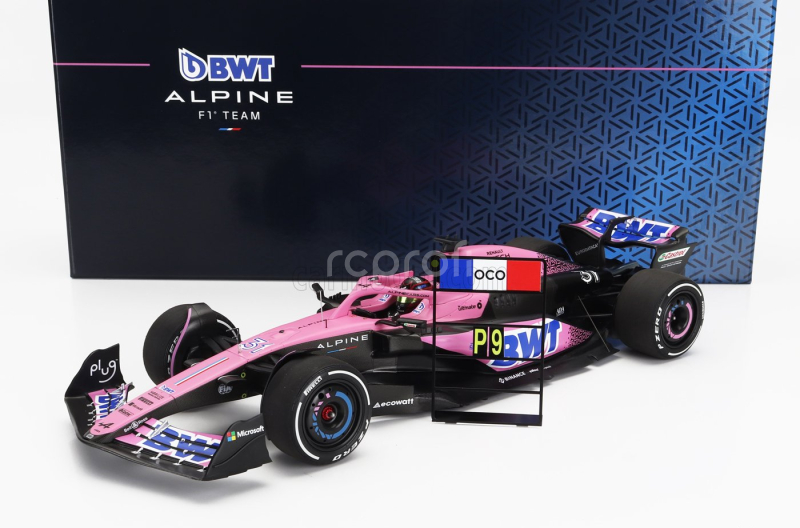Minichamps Alpine F1  A523 Team Bwt Alpine N 31 Bahrain Gp 2023 Esteban Ocon 1:18 Růžová Modrá Černá