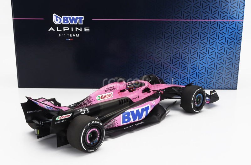 Minichamps Alpine F1  A523 Team Bwt Alpine N 31 Bahrain Gp 2023 Esteban Ocon 1:18 Růžová Modrá Černá