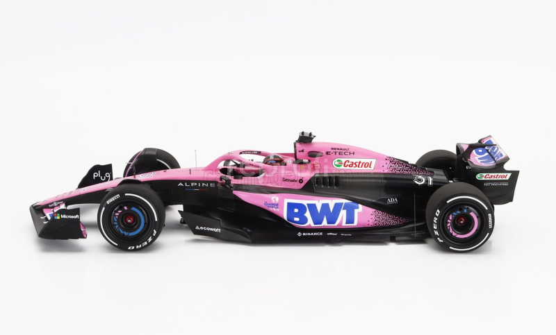 Minichamps Alpine F1  A523 Team Bwt Alpine N 31 Bahrain Gp 2023 Esteban Ocon 1:18 Růžová Modrá Černá