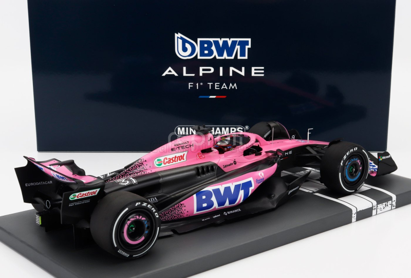 Minichamps Alpine F1  A523 Team Bwt Alpine N 31 Season 2023 Esteban Ocon 1:18 Modrá Růžová