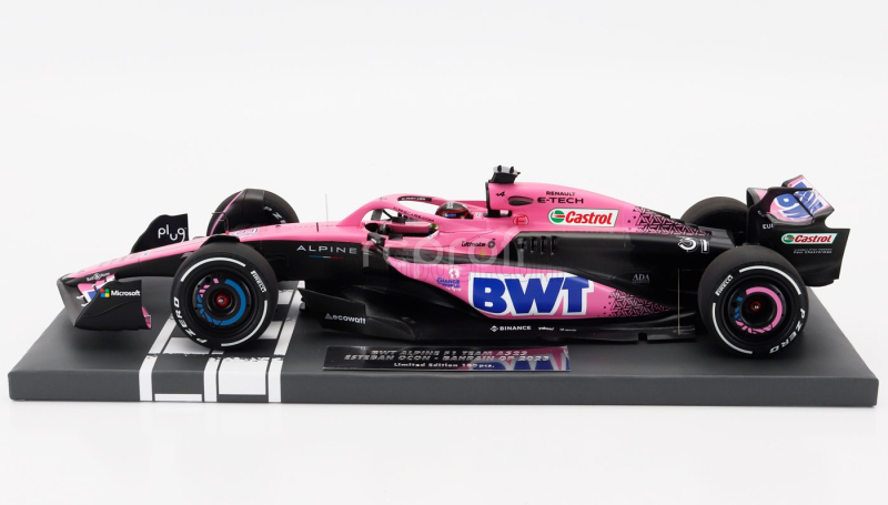 Minichamps Alpine F1  A523 Team Bwt Alpine N 31 Season 2023 Esteban Ocon 1:18 Modrá Růžová