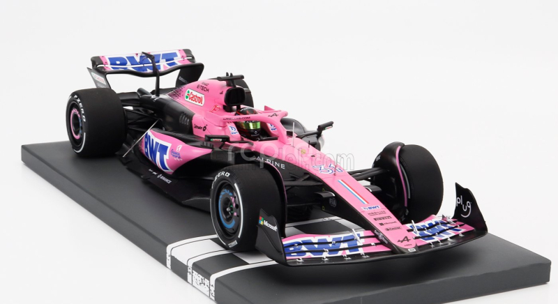 Minichamps Alpine F1  A523 Team Bwt Alpine N 31 Season 2023 Esteban Ocon 1:18 Modrá Růžová