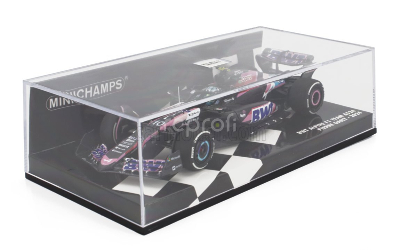 Minichamps Alpine F1  A524 Team Bwt Alpine N 10 Season 2024 Pierre Gasly 1:43 Černá Modrá Růžová