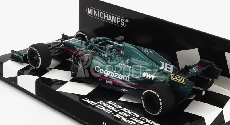 Minichamps Aston martin F1 Amr21 M12 Eq Power+ Cognizant F1 N 18 1:43, zelená