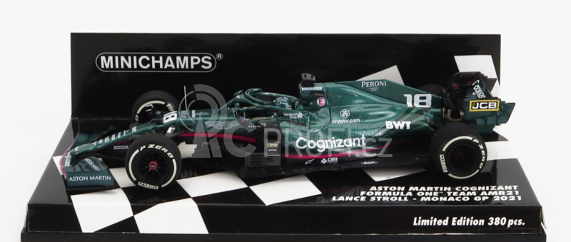 Minichamps Aston martin F1 Amr21 M12 Eq Power+ Cognizant F1 N 18 1:43, zelená