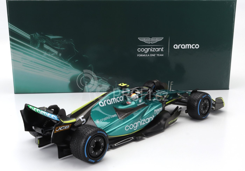 Minichamps Aston martin F1 Amr22 Team Aramco Cognizart N 5 1:18, zelenočerná