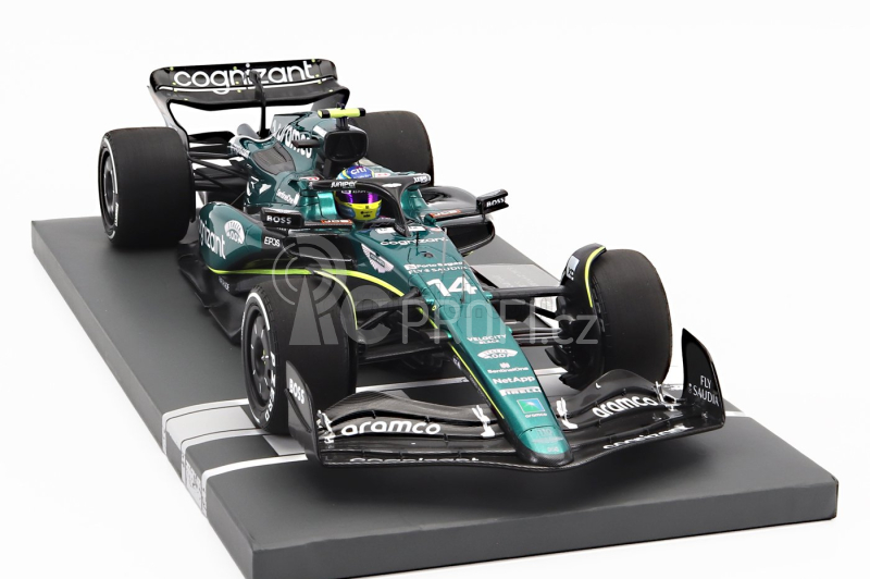 Minichamps Aston martin F1 Amr23 Team Aramco Cognizant N 14 1:18, zelená