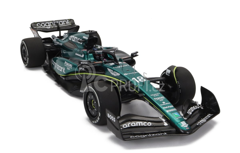 Minichamps Aston martin F1 Amr23 Team Aramco Cognizant N 18 1:18, zelená
