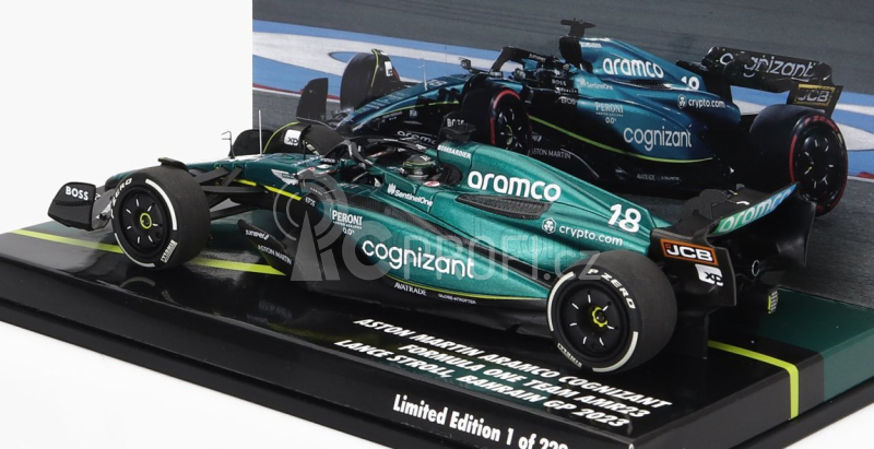 Minichamps Aston martin F1 Amr23 Team Aramco Cognizant N 18 1:43, zelená