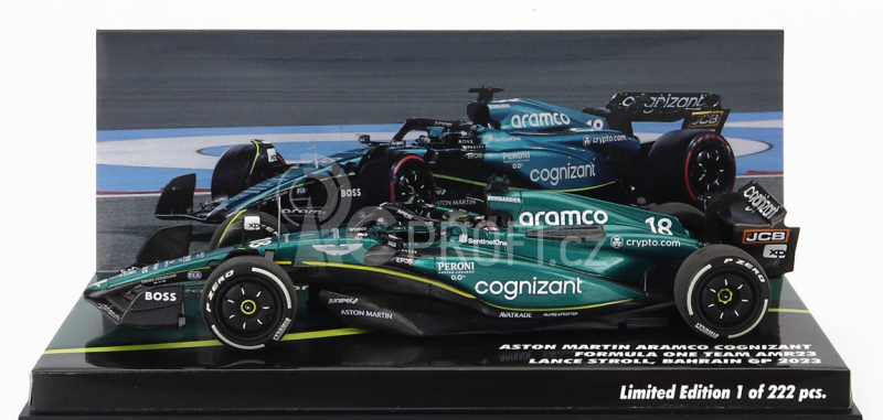 Minichamps Aston martin F1 Amr23 Team Aramco Cognizant N 18 1:43, zelená