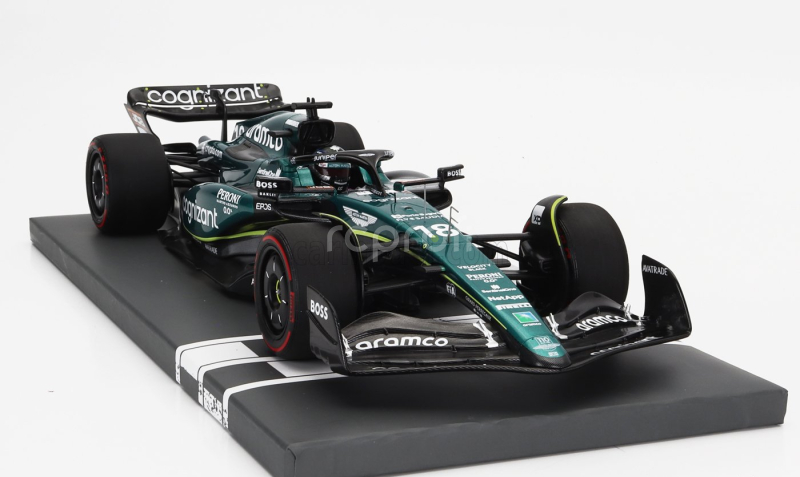 Minichamps Aston martin F1  Amr23 Team Aramco Cognizant N 18 Australian Gp 2023 Lance Stroll 1:18 Zelená
