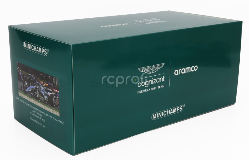 Minichamps Aston martin F1  Amr23 Team Aramco Cognizant N 18 Australian Gp 2023 Lance Stroll 1:18 Zelená