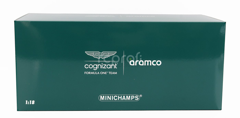 Minichamps Aston martin F1  Amr23 Team Aramco Cognizant N 18 Season 2023 Lance Stroll 1:18 Zelená