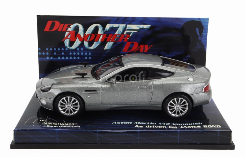 Minichamps Aston martin V12 Vanquish 2001- Die Another Day - La Morte Puo' Attendere 1:43 Grey Met