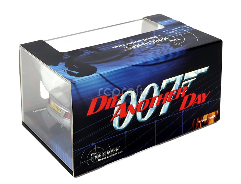 Minichamps Aston martin V12 Vanquish 2001- Die Another Day - La Morte Puo' Attendere 1:43 Grey Met