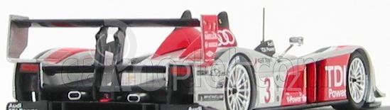 Minichamps Audi R10 Tdi N 3 4th Le Mans 2008 1:43, stříbrnočervená