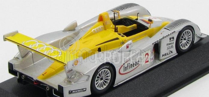 Minichamps Audi R8 Team Infineon N 2 Winner 12h Sebring 2002 1:43, stříbrná