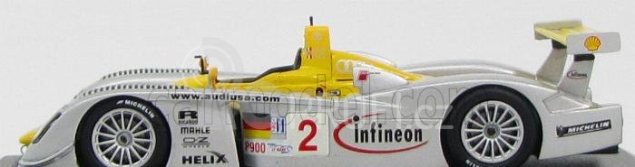 Minichamps Audi R8 Team Infineon N 2 Winner 12h Sebring 2002 1:43, stříbrná