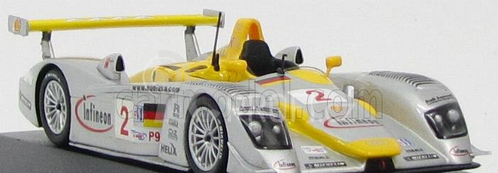 Minichamps Audi R8 Team Infineon N 2 Winner 12h Sebring 2002 1:43, stříbrná