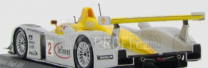 Minichamps Audi R8 Team Infineon N 2 Winner 12h Sebring 2002 1:43, stříbrná