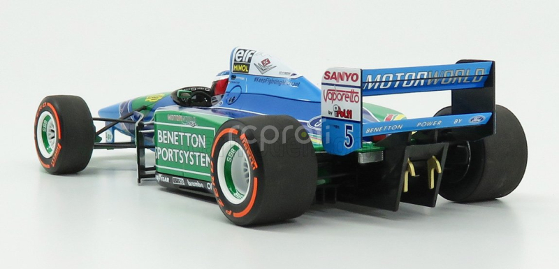 Minichamps Benetton F1  B194 Ford Mild Seven (car Of Michael Schumacher 1994 World Champion) Demonstration Run Gp Belgium Spa 2017 Mick Schumacher 1:18 Modrá Zelená