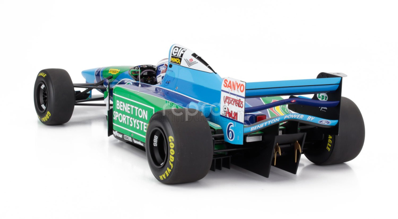 Minichamps Benetton F1  B194 Ford N 6 Australian Gp 1994 Jos Verstappen - Con Vetrina - With Showcase 1:12 Modrá Zelená