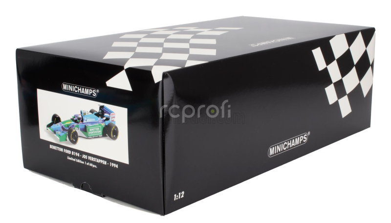 Minichamps Benetton F1  B194 Ford N 6 Australian Gp 1994 Jos Verstappen - Con Vetrina - With Showcase 1:12 Modrá Zelená