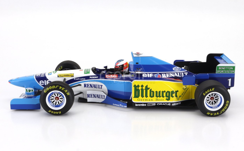 Minichamps Benetton F1 B195 Team Mild Seven Renault N 1 World Champion Winner Belgium Gp 1995 Michael Schumacher 1:18 Modrá Žlutá