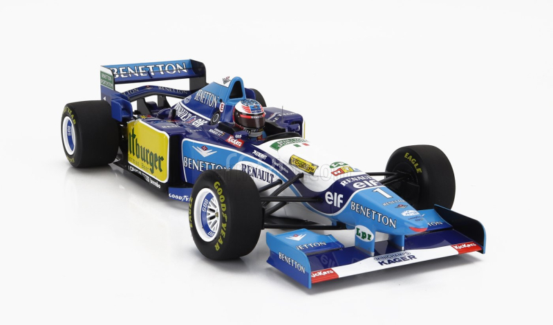 Minichamps Benetton F1 B195 Team Mild Seven Renault N 1 World Champion Winner European Gp 1995 Michael Schumacher 1:18 Modrá Žlutá