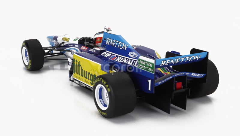Minichamps Benetton F1 B195 Team Mild Seven Renault N 1 World Champion Winner European Gp 1995 Michael Schumacher 1:18 Modrá Žlutá