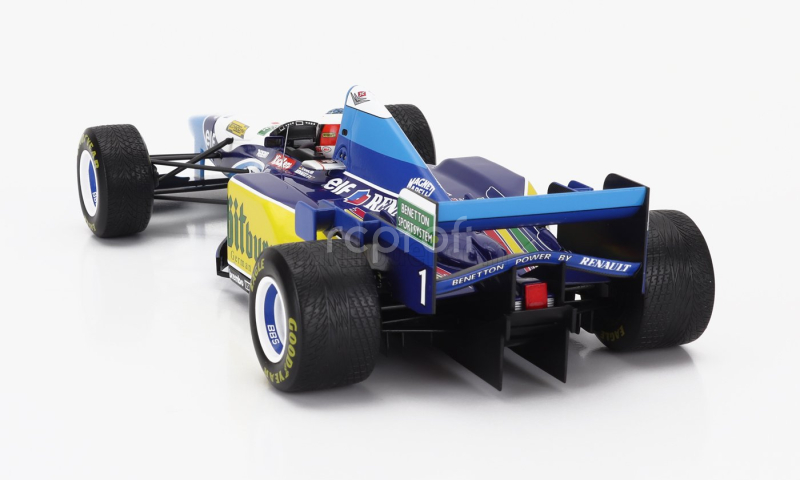 Minichamps Benetton F1 B195 Team Mild Seven Renault N 1 World Champion Winner Japan Gp With Rain Tyres Michael Schumacher 1995 1:18 Modrá Žlutá