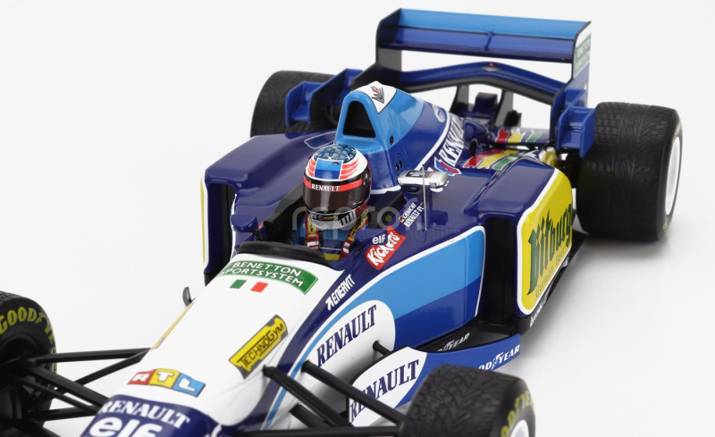 Minichamps Benetton F1 B195 Team Mild Seven Renault N 1 World Champion Winner Japan Gp With Rain Tyres Michael Schumacher 1995 1:18 Modrá Žlutá